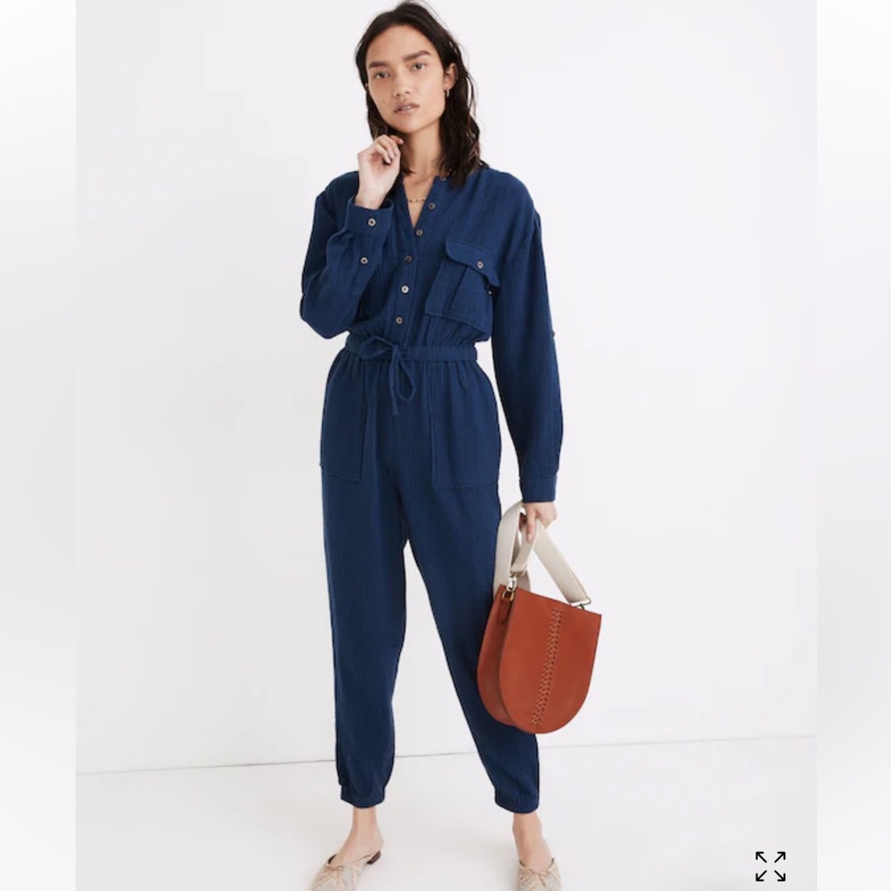 Madewell Lightspun Tapered-Leg‎ Jumpsuit